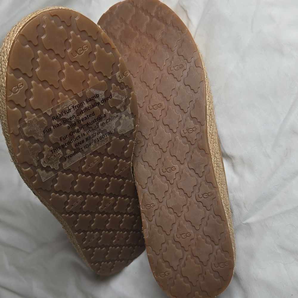 UGG TYLIN 6 NWOB DECK SHOE Chestnut Nubuck Leather Lamb Fur Lined Boat Classic - Picture 9 of 16
